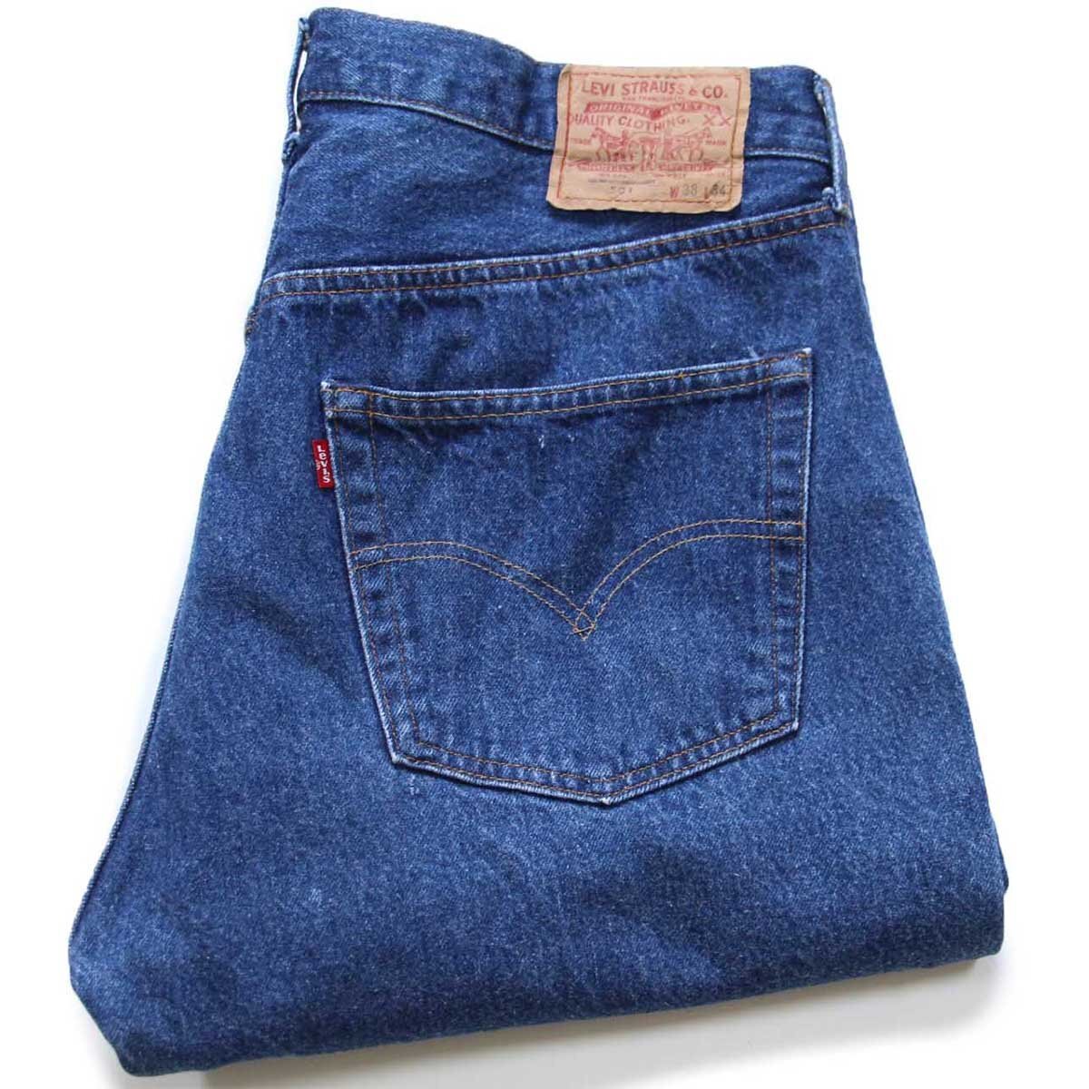 80s USA製 Levi\'sリーバイス 501 黒カン デニムパンツ W38【中古】