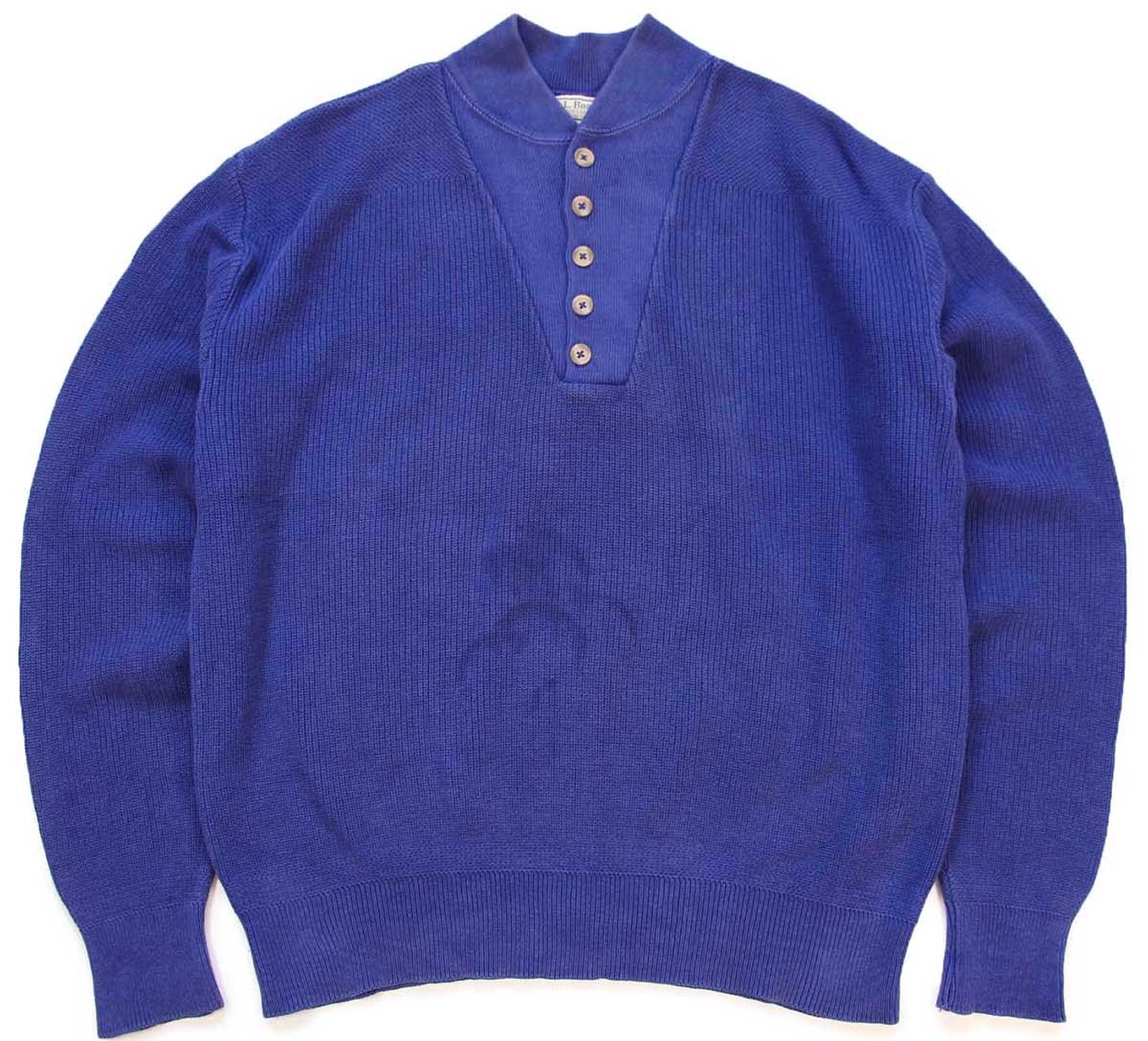 80s llbeanアランニット フィッシャーマン ネイビー ゴールデンサイズ