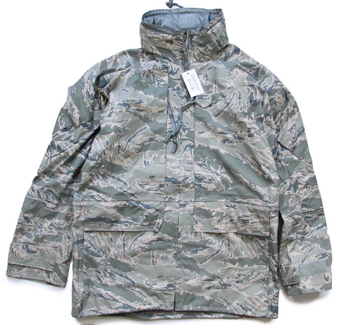 <br>デッドストック★00s 米軍 USAF APECS ABU デジタル タイガーカモ GORE-TEX ゴアテックスパーカー S-R★07【中古】