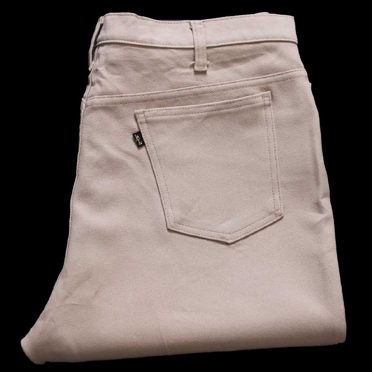80s USA製 Levi\'sリーバイス 517 ポリエステルパンツ ベージュ W40★135スタプレ ブーツカット 【中古】