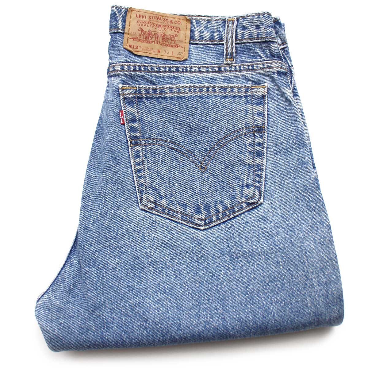 90s カナダ製 Levi'sリーバイス 512 デニムパンツ W36 L32★SDP1133 【中古】
