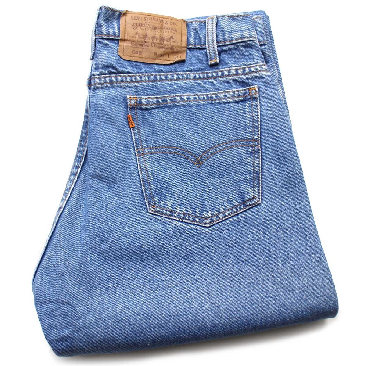 90s ブラジル製 Levi\'sリーバイス 505 デニムパンツ W33 L34★SDP810 【中古】