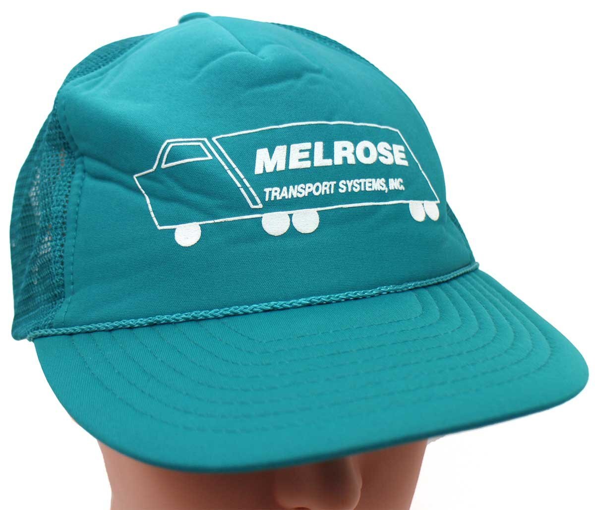Mack Trucks メッシュキャップ 緑　80s USA製 雑貨 古着 80s USA製 Mack Trucks ワンポイント ワッペン