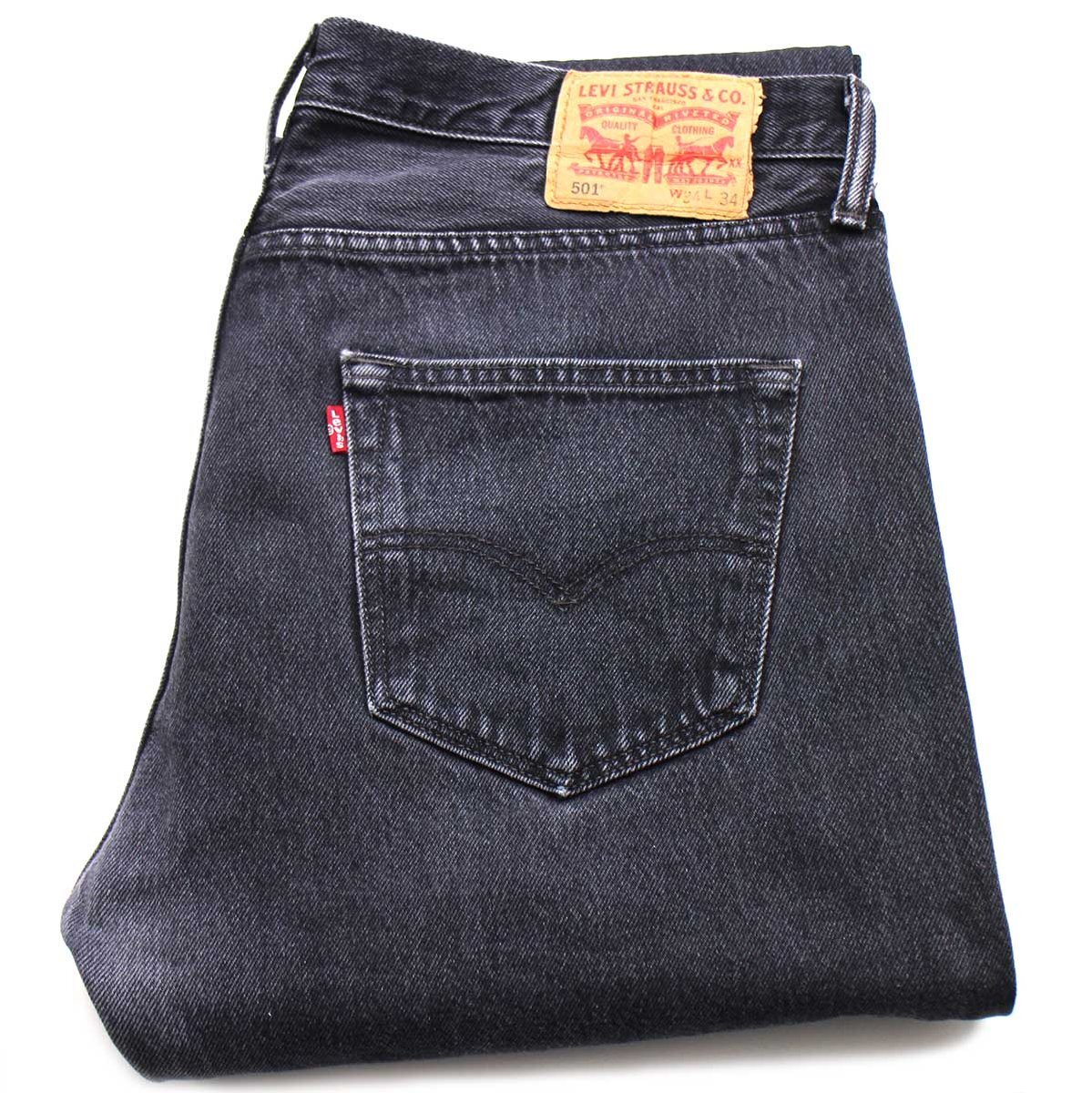LEVI'S 751 ブラックデニム　先染め　ジーンズ　ストレート32×30aa LEVI'S 751 ブラックデニム 先染め ジーンズ ストレート32×30aa