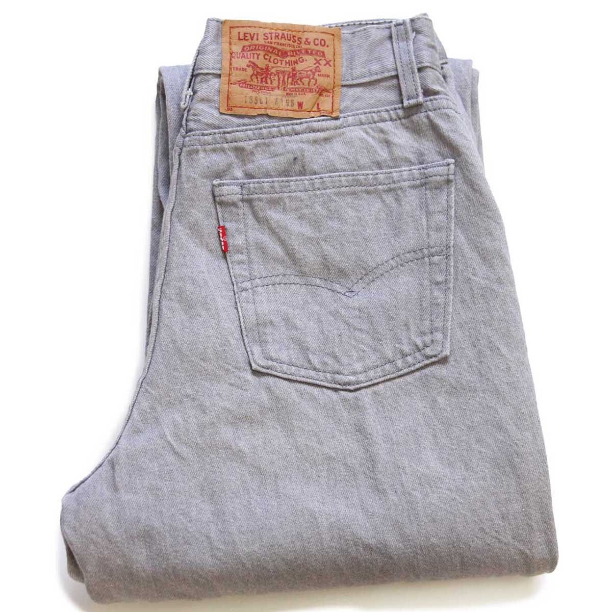 80s USA製 Levi'sリーバイス 18501 先染め グレーデニムパンツ 12【中古】|Used Clothing Sixpacjoe