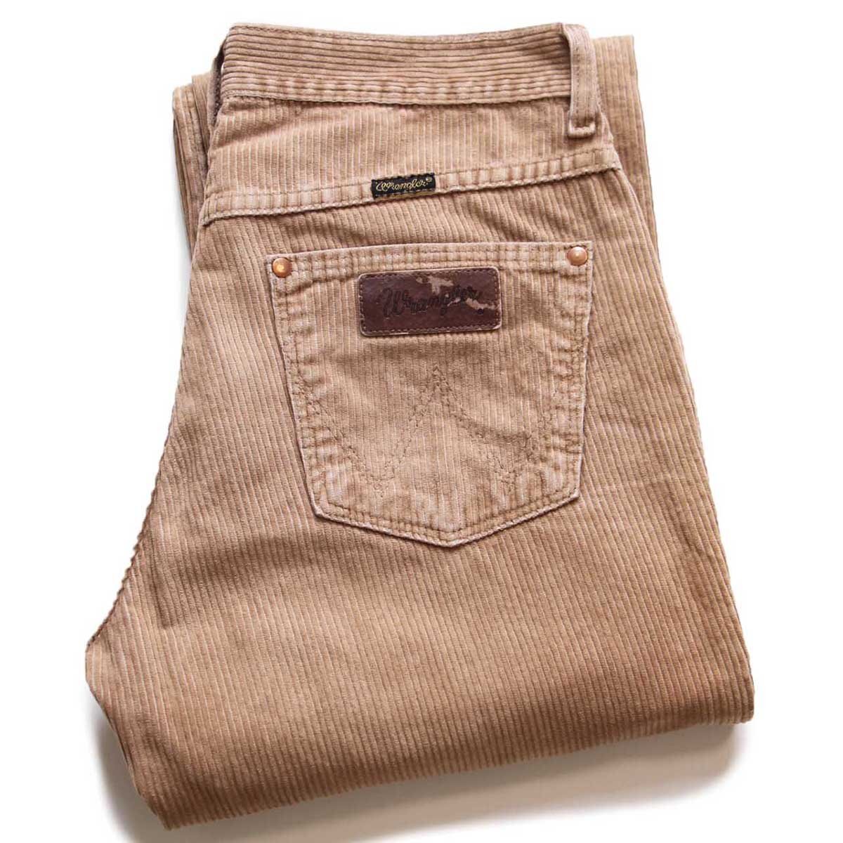 ポーランド製 Wranglerラングラー ALASKA 太畝 コーデュロイパンツ 茶 W32 L34★ユーロ【中古】
