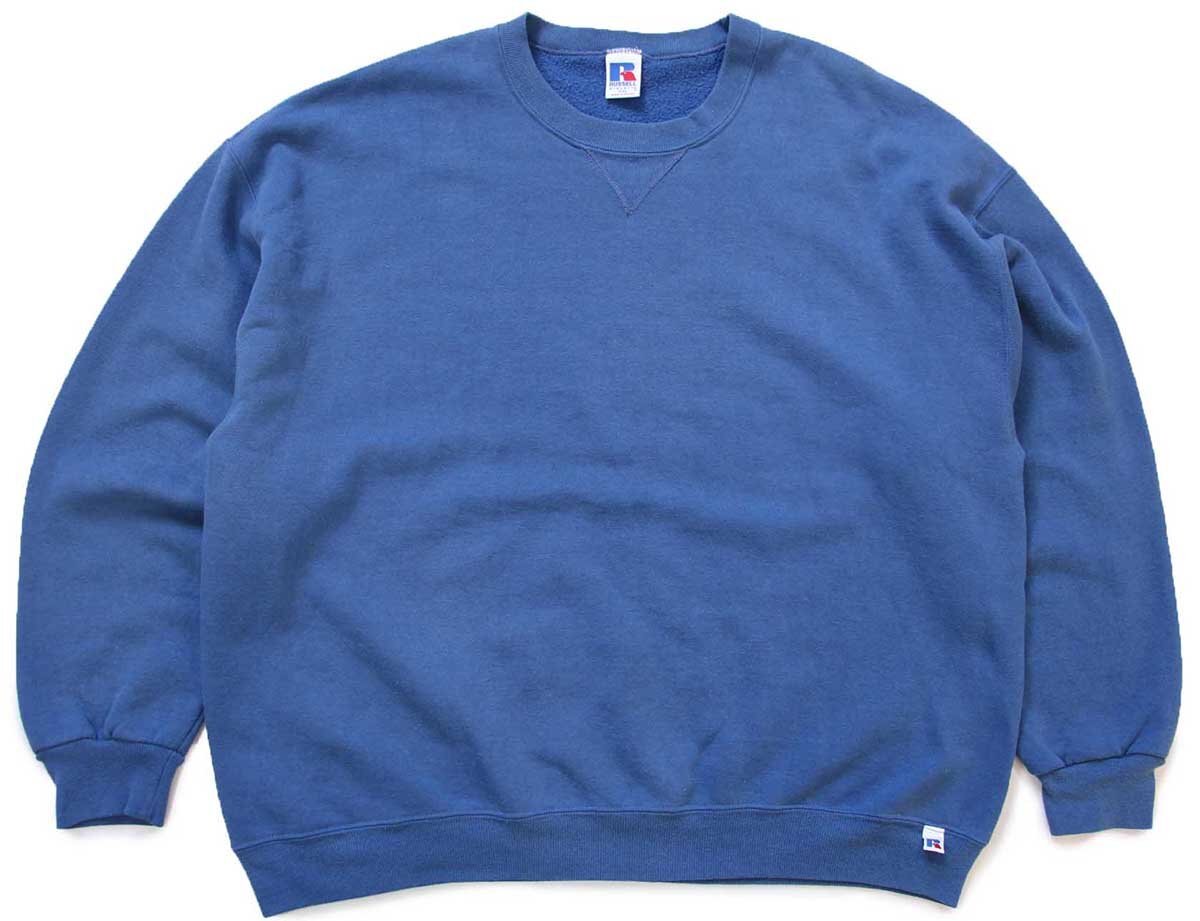 90s USA製 RUSSEL ATHLETIC 無地 スウェット 前V グレー 想像を超えての 前V ATHLETIC RUSSELL 90's 無地スウェット USA