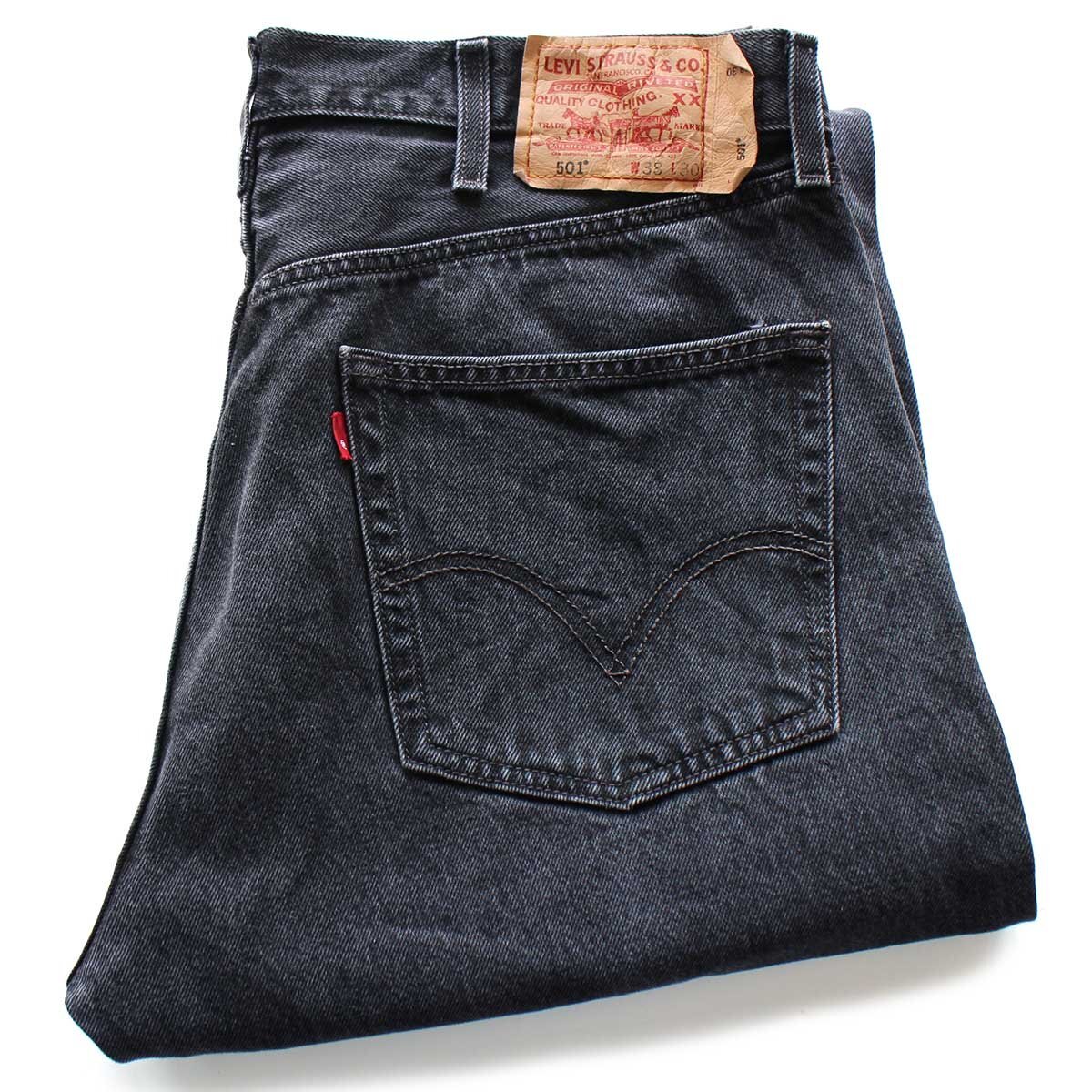 【USA製】90s リーバイス501 先染め ブラックデニム W29 L30 デッドストック☆80s USA製 Levi'sリーバイス 501 先染め ブラック