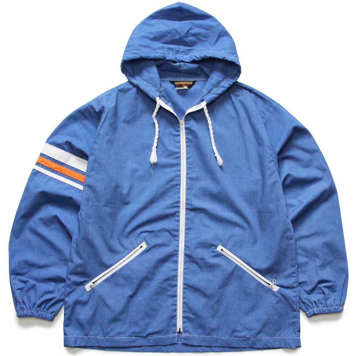 70s WETHERFIELD ポリエステル&times;コットンパーカー ブルー L【中古】｜Used Clothing Sixpacjoe