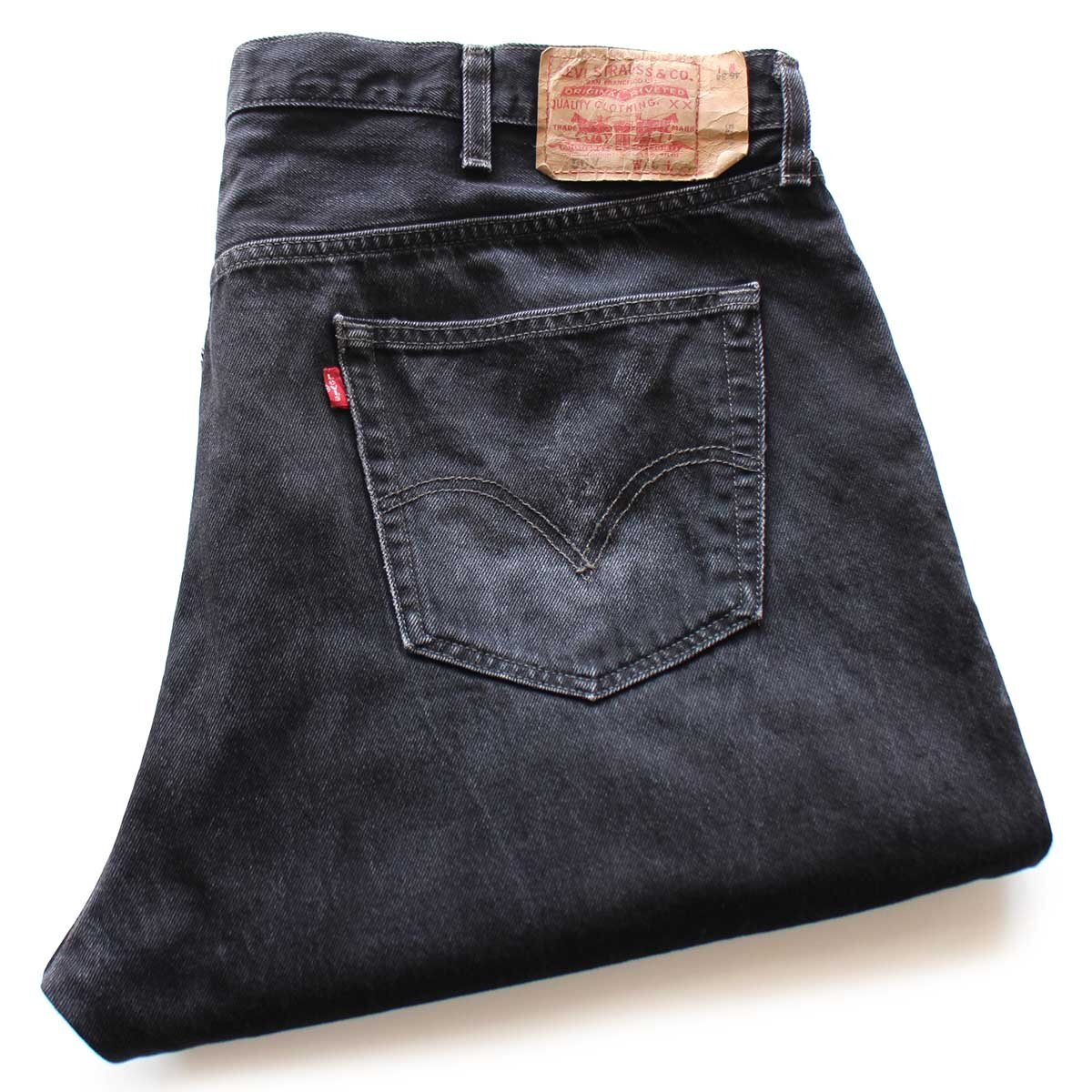 【Levi's】90s リーバイス501 ブラックデニムパンツ 先染め USA製 90's USA製 Levi's 501 先染めブラック Denim Pants W31 L30