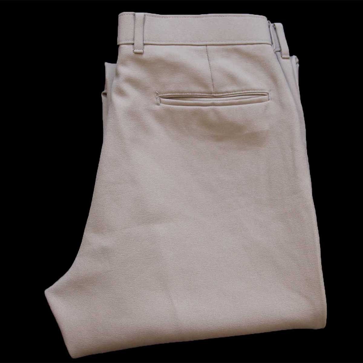 80s Levi'sリーバイス Action Slacks STA-PRESTスタプレ フレア スラックス ポリエステルパンツ カーキ w33 【中古】