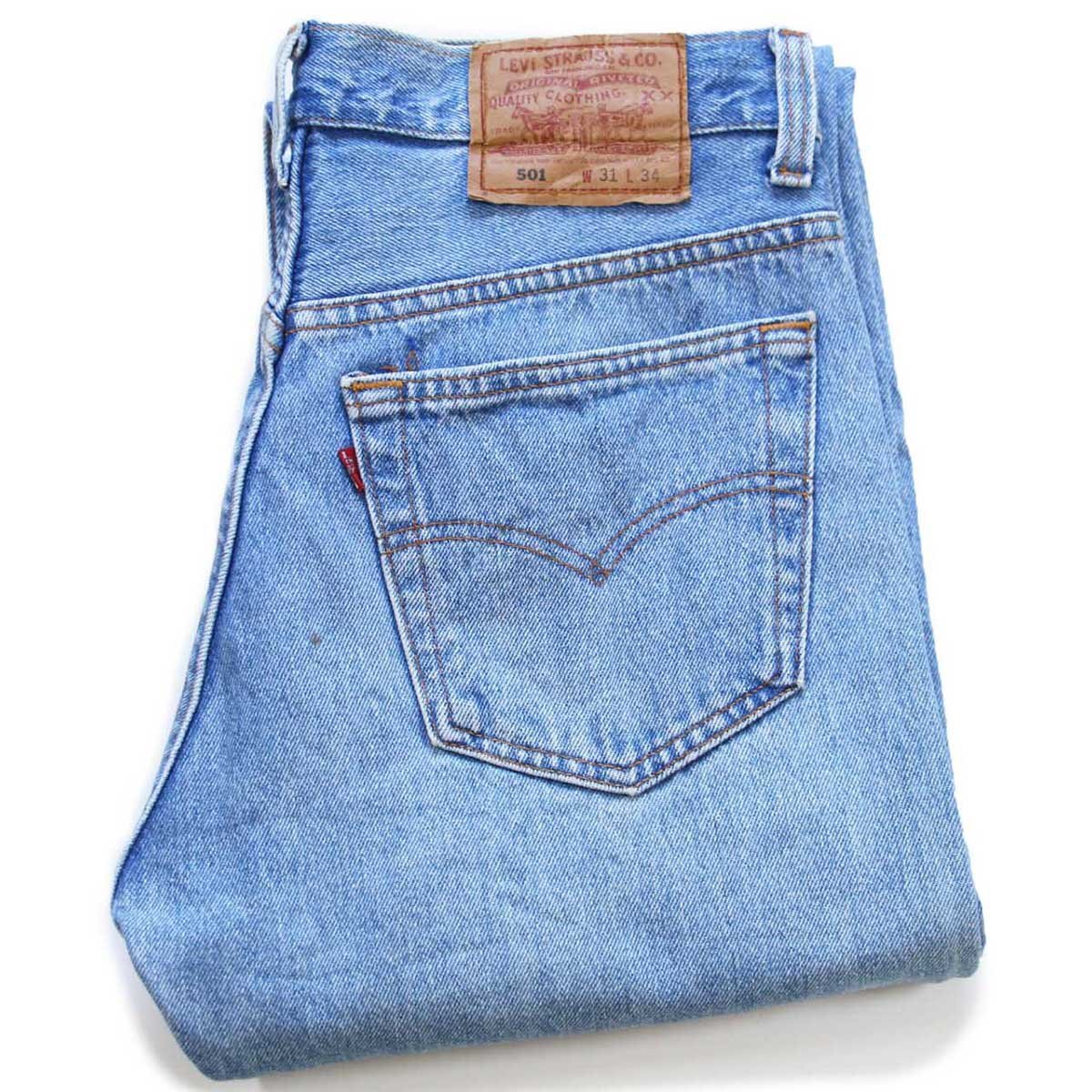 90s USA製 Levi'sリーバイス 501 デニムパンツ W31 L34★172【中古】