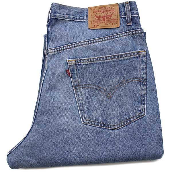 90s カナダ製 Levi\'sリーバイス 550 デニムパンツ W40 L32★SDP1433【中古】