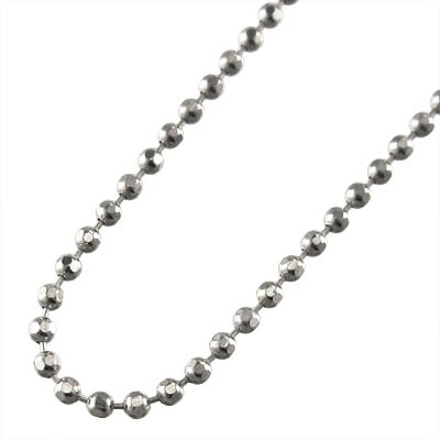 チェーン店のみ 18金ゴールド 経1粍/差しわたし1粍 カットボールチェーン 首飾り (白いこと 黄色 さくら色)