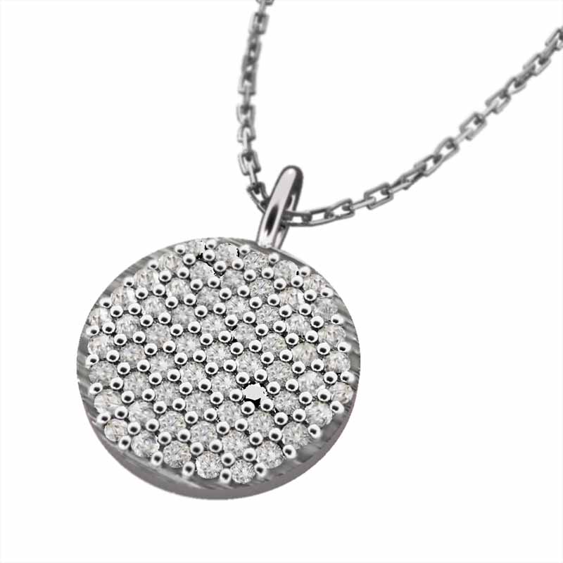 13粍幅 石敷き詰めつづき物 シャンデリヤ首飾り 生まれながら金剛石 18金ゴールド 約0.57カラット 4月誕生石 (白いこと 黄色 サクラ色)
