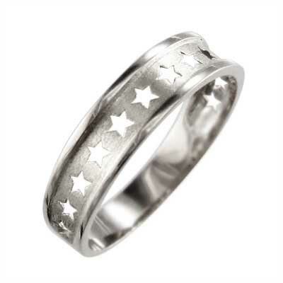 楽天市場】リング 星 抜き レディース メンズ k10ゴールド (ホワイト
