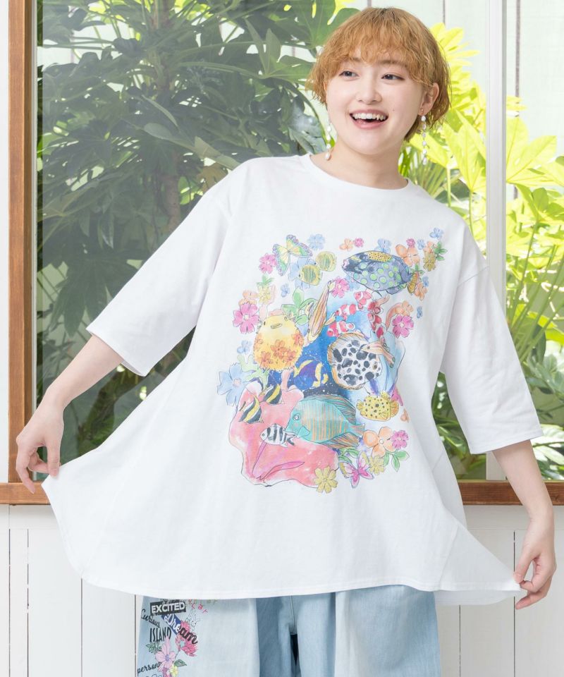 スカラー ScoLar トップス M カットソー ストレッチ 人物柄 DMW 431-152722_1.jpg