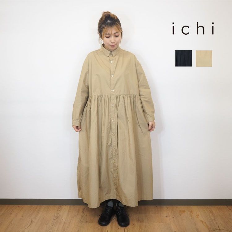 楽天市場 Ichi イチ コットン タイプライター シャツワンピース コート きれいめ コーデ レディース おしゃれ 長袖 秋冬 レディース ワンピース カジュアル 色 ベージュ ブラック サイズ M Lフリー ミモレ丈 大人カワイイ ナチュラル服 デイリーカジュアル 30代 40代
