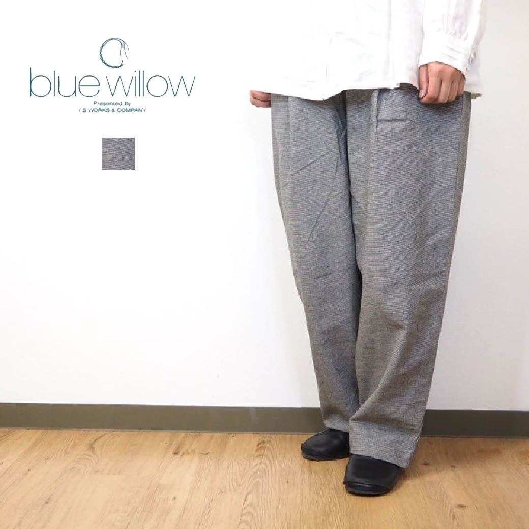 楽天市場】BLUE WILLOW ブルーウイロー コットン リネン 太番手 千鳥格