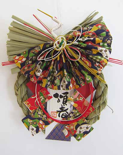 楽天市場 新春リース飾り飛鶴 お正月飾り お正月しめ飾り お正月リース ソーコショップ