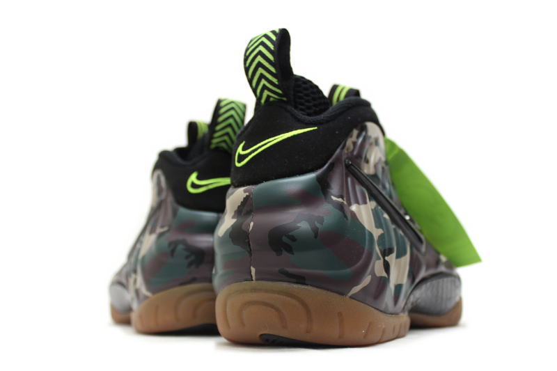 nike air foamposite pro prm le green camo