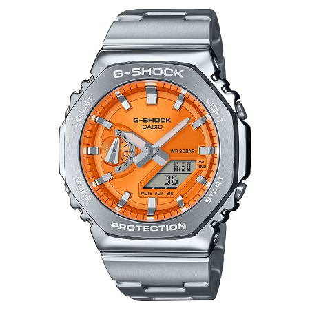 カシオ G-SHOCK デジタル・アナログズボン下 メタルベゼル・バンドモデル GM-2110D-4AJF  国内決まり品【楽ギフ_荷造り】 腕時計-メンズ腕時計