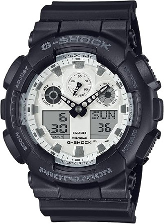 カシオ G-SHOCK Black and brilliant white続きもの GA-100WD-1AJF 国内置き目品【楽ギフ_荷拵え】