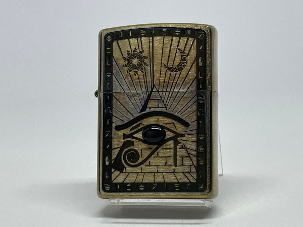 送料無料 ZIPPO[ジッポー]ヴィンテージスタイル エジプト神話 V・Horus ホルス オニキス【楽ギフ_包装】