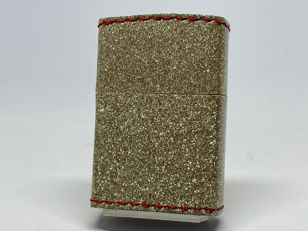送料無料 ZIPPO[ジッポー]glitter color グリッターカラー ZGL-シャンパンゴールド【楽ギフ_包装】