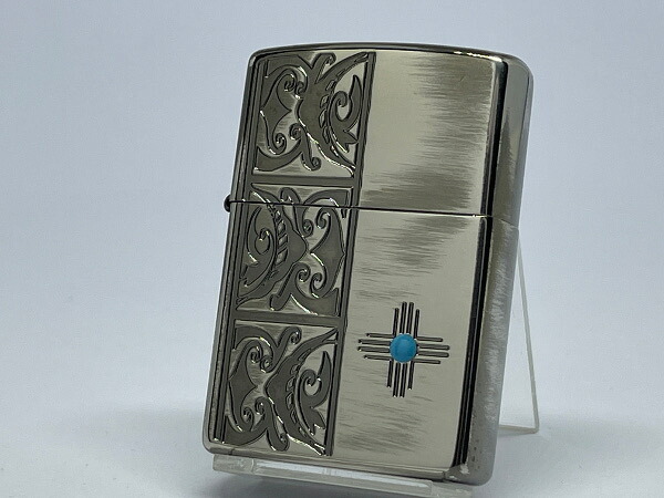 送料無料 ZIPPO[ジッポー]両面加工 NATIVE AMERICAN ネイティブアメリカン2 ニッケルイブシ 1201S885【楽ギフ_包装】 6,468円