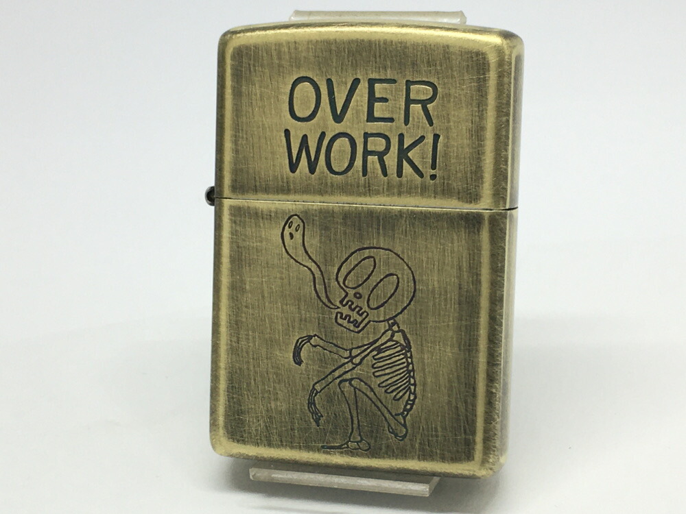 楽天市場】ZIPPO ライター ジッポー スカル ドクロ OVER WORK