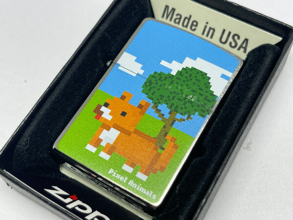 送料無料 ZIPPO[ジッポー]Pixel Animals (ピクセル アニマル イヌ) 2PA-DOG【楽ギフ_包装】