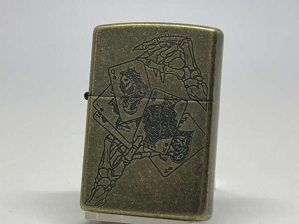 送料無料 ZIPPO[ジッポー]アンティークポーカー BS 真鍮イブシバレル 1201S924【楽ギフ_包装】