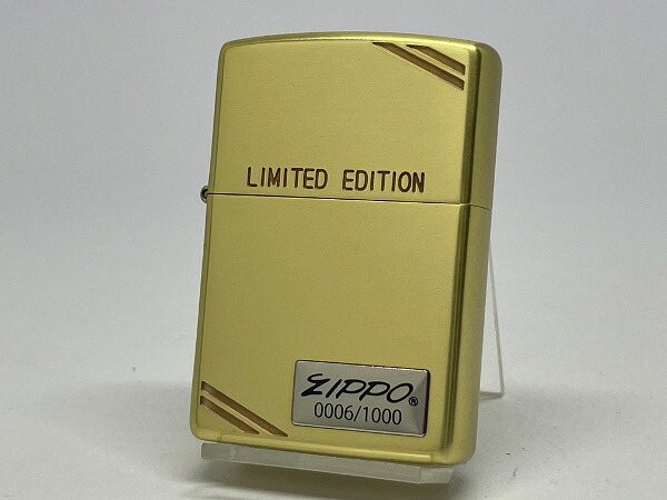 送料無料 ZIPPO[ジッポー]マットシリーズ リミテッドエディション1000 コーナーライン M・LE.Corner Line【G】ゴールド【楽ギフ_包装】｜sonnette