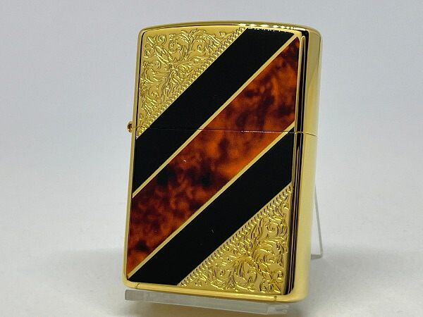ZIPPO[ジッポー]両面加工 アラベスクデザイン マーブルプリント ブラウン 2G-ARMBW【楽ギフ_包装】｜sonnette