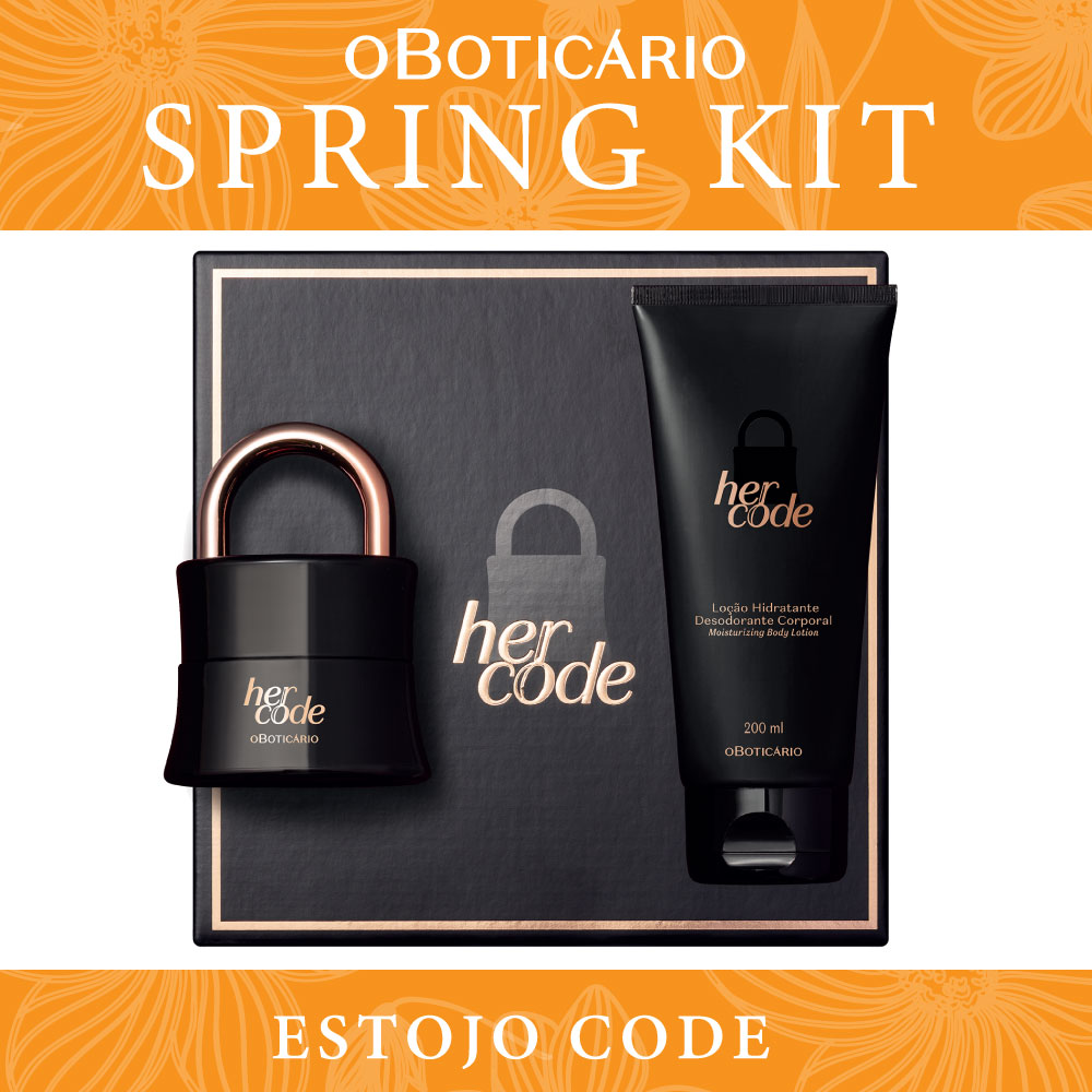 オ・ボチカリオ 発条差し上げ物 ハー吊りひも オーデパルファン 上半身ローション剤◆OBOTICARIO SPRING GIFT ESTOJO HER CODE 電子データ処理＆LOCAO HIDRATANTE