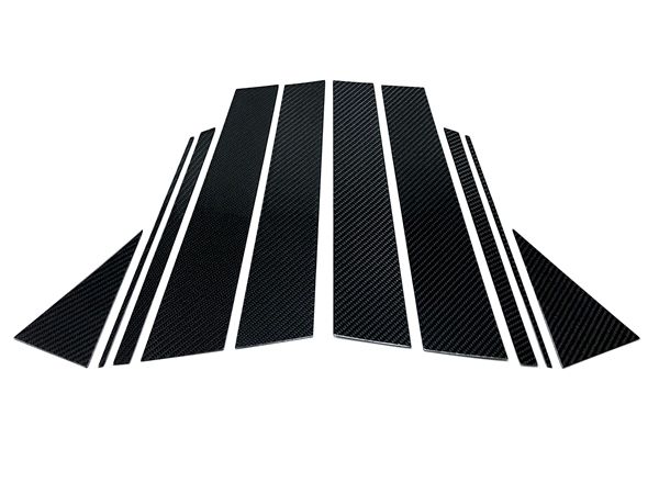 VW ポロ/POLO(AW1) BKリアルカーボン・ピラーパネル 10pcs 【Auto-Style】