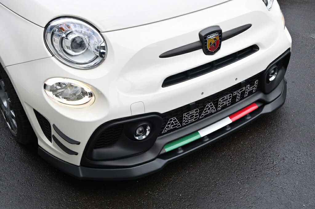 楽天市場】アバルト(ABARTH 595/695) リップスポイラー・トリコロールデカール/F＆Rset【core OBJ】 : スパイラルオート