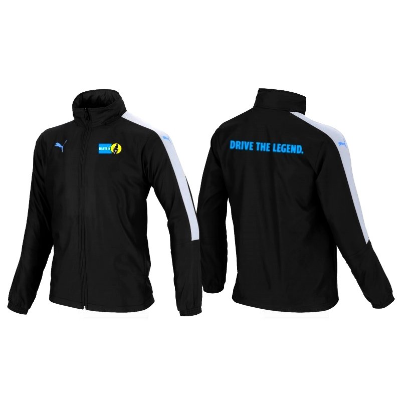 BILSTEIN/ビルシュタイン  DRIVE THE LEGENDロゴ・ウィンドブレーカー/黒いこと【PUMA/ピューマ製】