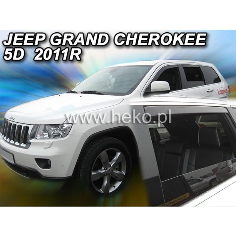 JEEP グランドチェロキー(WK/WK2) ドアバイザーF＆Rset【Team HEKO/ヘコ製】