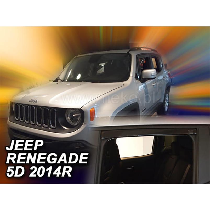 JEEP ジープ レネゲード(BU/BV) ドアバイザーF＆Rset【Team HEKO/ヘコ製】