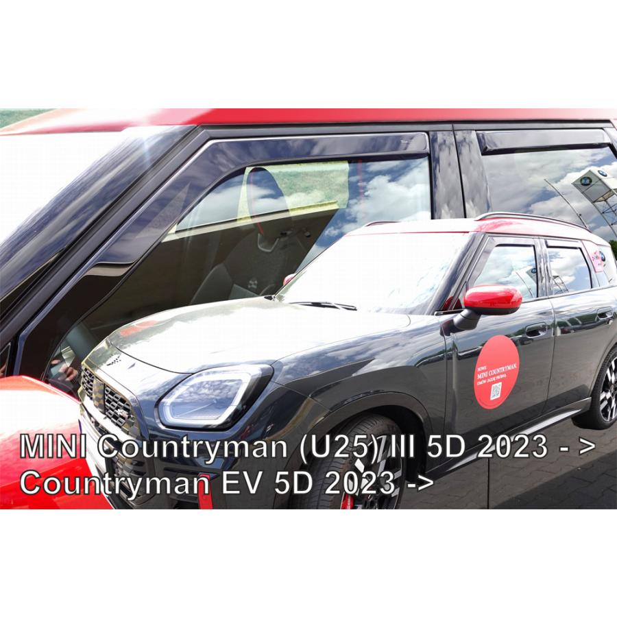 BMWミニ/MINI U25(カントリーマン)/SUV ドアバイザーF＆Rset【Team HEKO/ヘコ製】