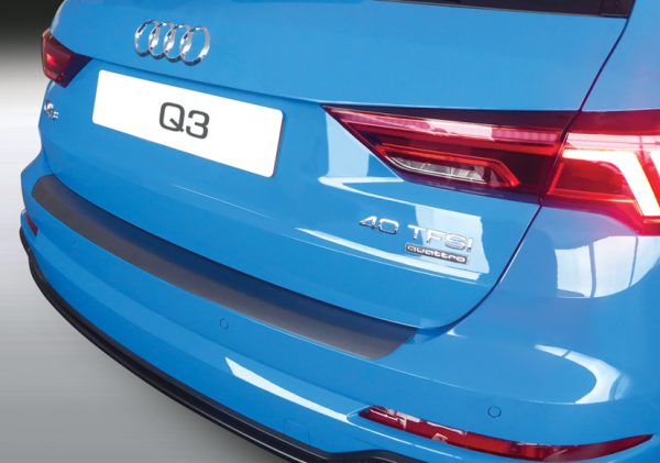 AUDI Q3 SUV(F3) リアバンパープロテクター/マットブラック【RGM】|スパイラルオート