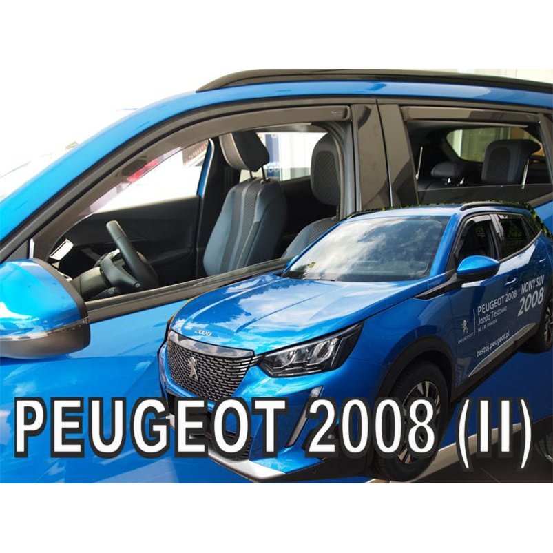 プジョー 2008(P24) ドアバイザーF＆Rset【Team HEKO/ヘコ製】