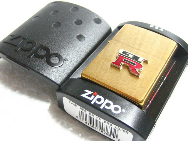 ニッサン/日産 GT-R ジッポライター/真鍮製ゴールド 【Zippo】