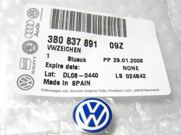 楽天市場 Vw Us純正 リモコンキー エンブレム 直径14mm Genuine Parts スパイラルオート