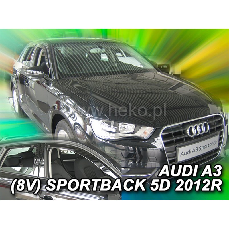 アウディ/AUDI A3(8V)/S.Back ドアバイザーF&Rset【Team HEKO/ヘコ製】