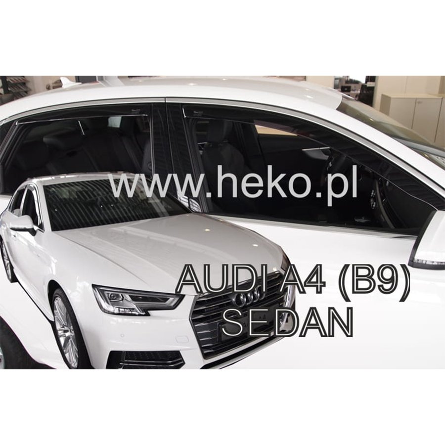 アウディ/AUDI A4(8W/B9)/セダン ドアバイザーF＆Rset【Team HEKO/ヘコ製】