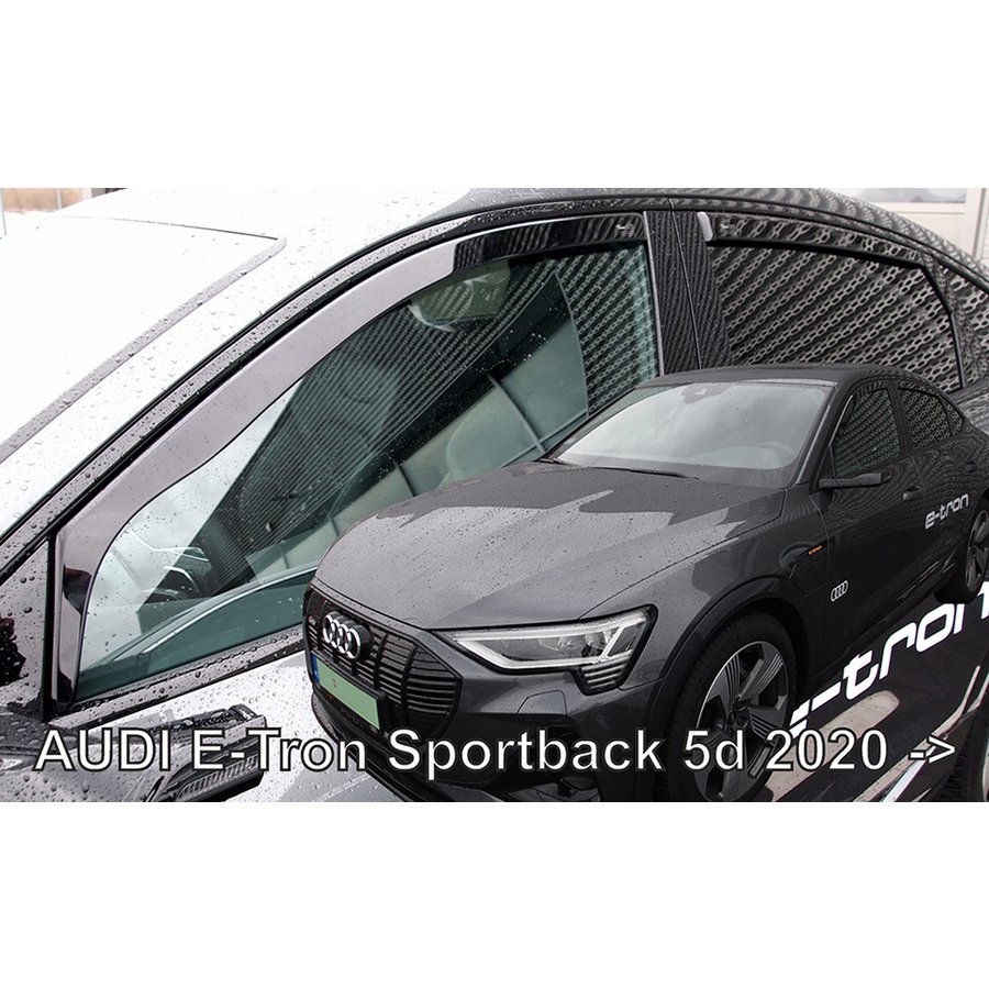 アウディ/AUDI e-tron(GE)/S.Back ドアバイザーF＆Rset【Team HEKO/ヘコ製】