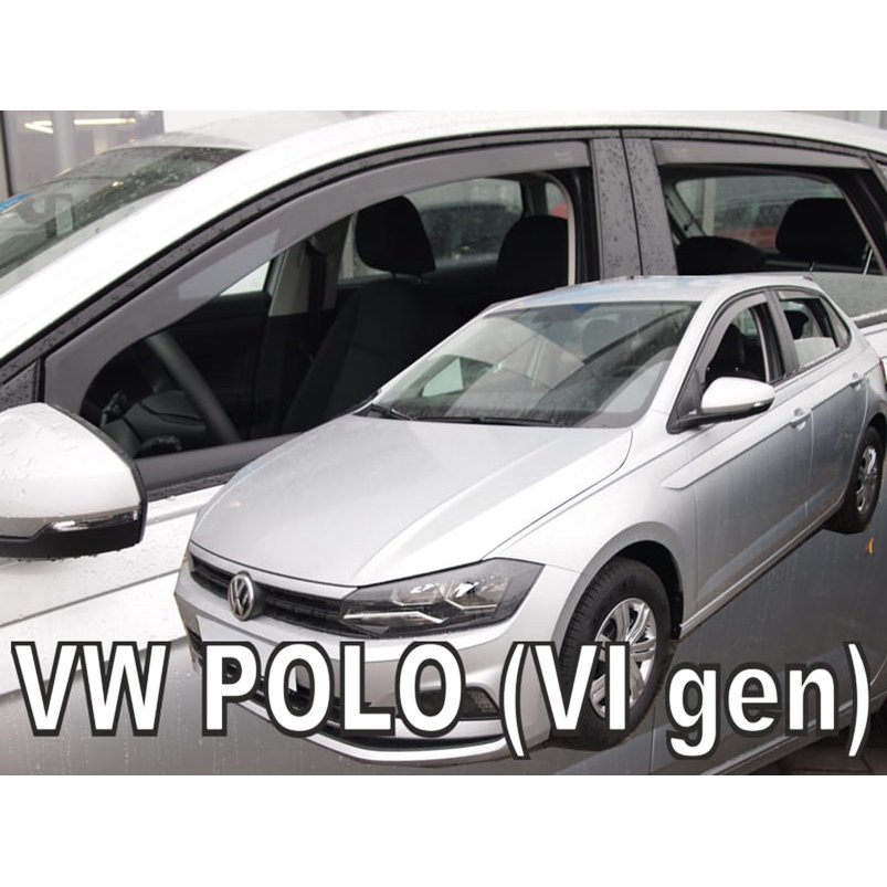 VW ポロ/POLO(AW) ドアバイザーF＆Rset【Team HEKO/ヘコ製】｜スパイラルオート